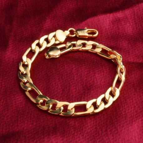 Chunky bracelet 18k gold coated