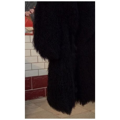 Real Mongolian Sheep Fur coat 